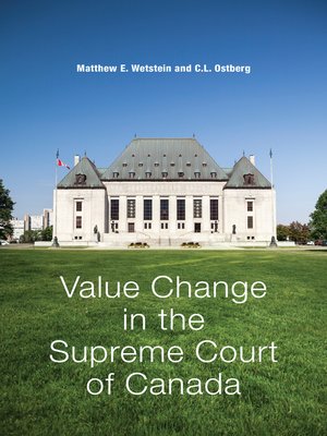 cover image of Value Change in the Supreme Court of Canada